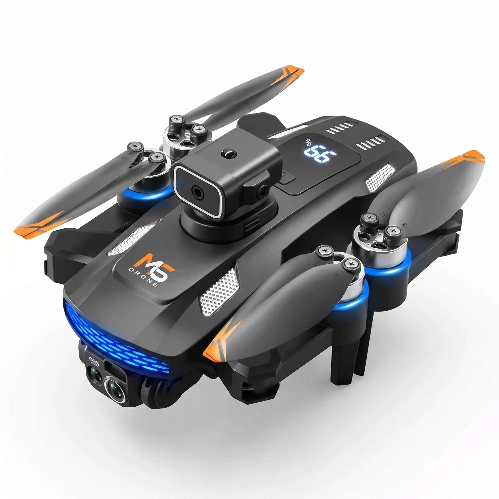 Drone M6 — Caméra 4K, Pliable, 3 Batteries